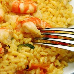 Shrimp and Yellow Rice - Camarones y Arroz Amarillo