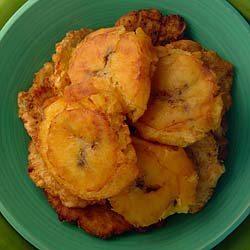 Fried Green Plantain - Tostones - Three Guys From Miami
