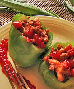 Cuban Stuffed Green Peppers: Ajies Rellenos